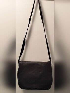 Chocolate Leather Crossbody / Shoulder Bag